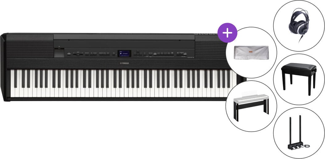 Színpadi zongora Yamaha P-525B Deluxe SET Színpadi zongora