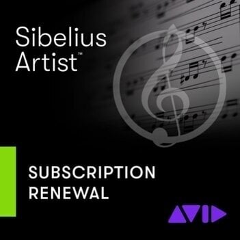 Posodobitve & Nadgradnje AVID Sibelius 1Y Subscription - Renewal (Digitalni izdelek)