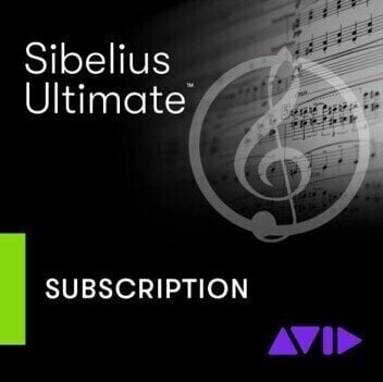 Notatiesoftware AVID Sibelius Ultimate 1Y Subscription (Digitaal product)