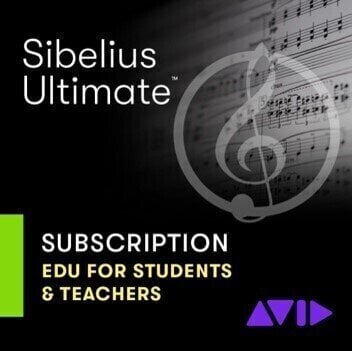 Nuotinkirjoitusohjelma AVID Sibelius Ultimate 1Y Subscription - EDU (Digitaalinen tuote)