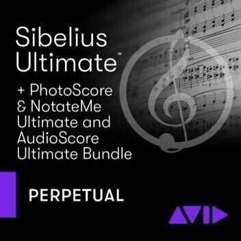 Programska oprema za sestavljanje glasbe AVID Sibelius Ultimate Perpetual AudioScore PhotoScore NotateMe (Digitalni izdelek)