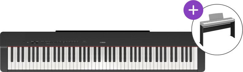 Digitálne stage piano Yamaha P-225B Stand SET Digitálne stage piano