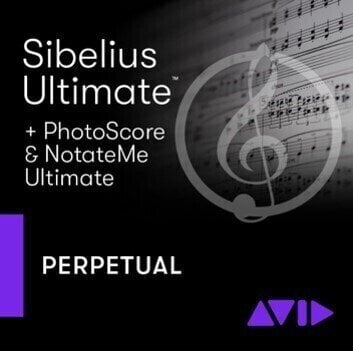 Programska oprema za sestavljanje glasbe AVID Sibelius Ultimate Perpetual PhotoScore NotateMe (Digitalni izdelek)