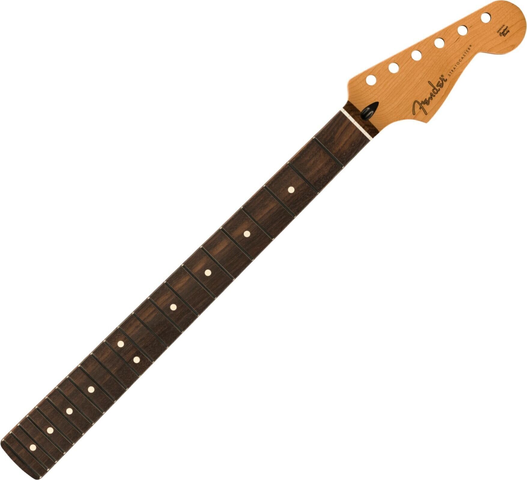 Manico per chitarra Fender Satin Roasted Maple Rosewood Flat Oval 22 Palissandro Manico per chitarra