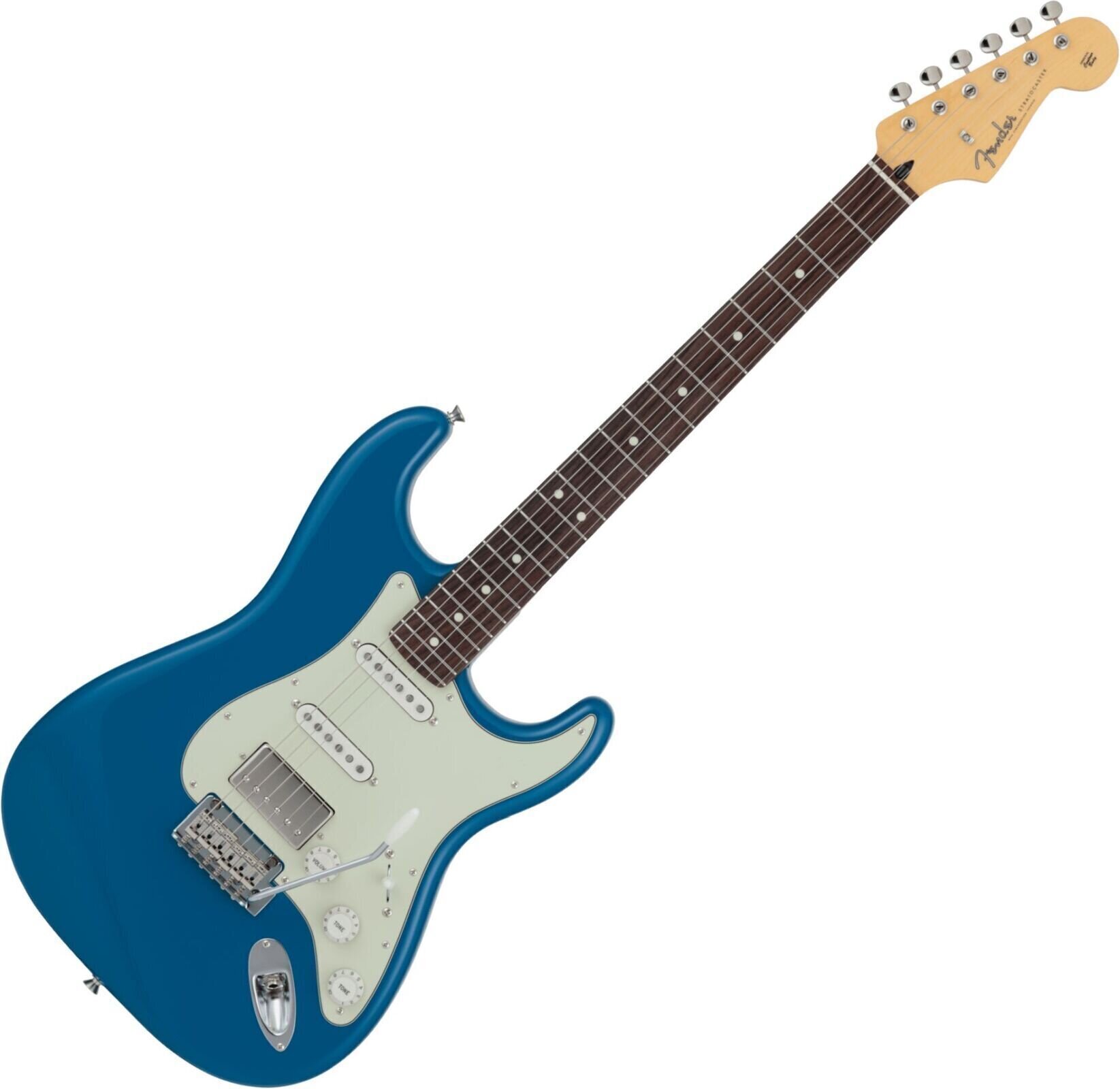 Electric guitar Fender MIJ Hybrid II Stratocaster HSS RW Forest Blue