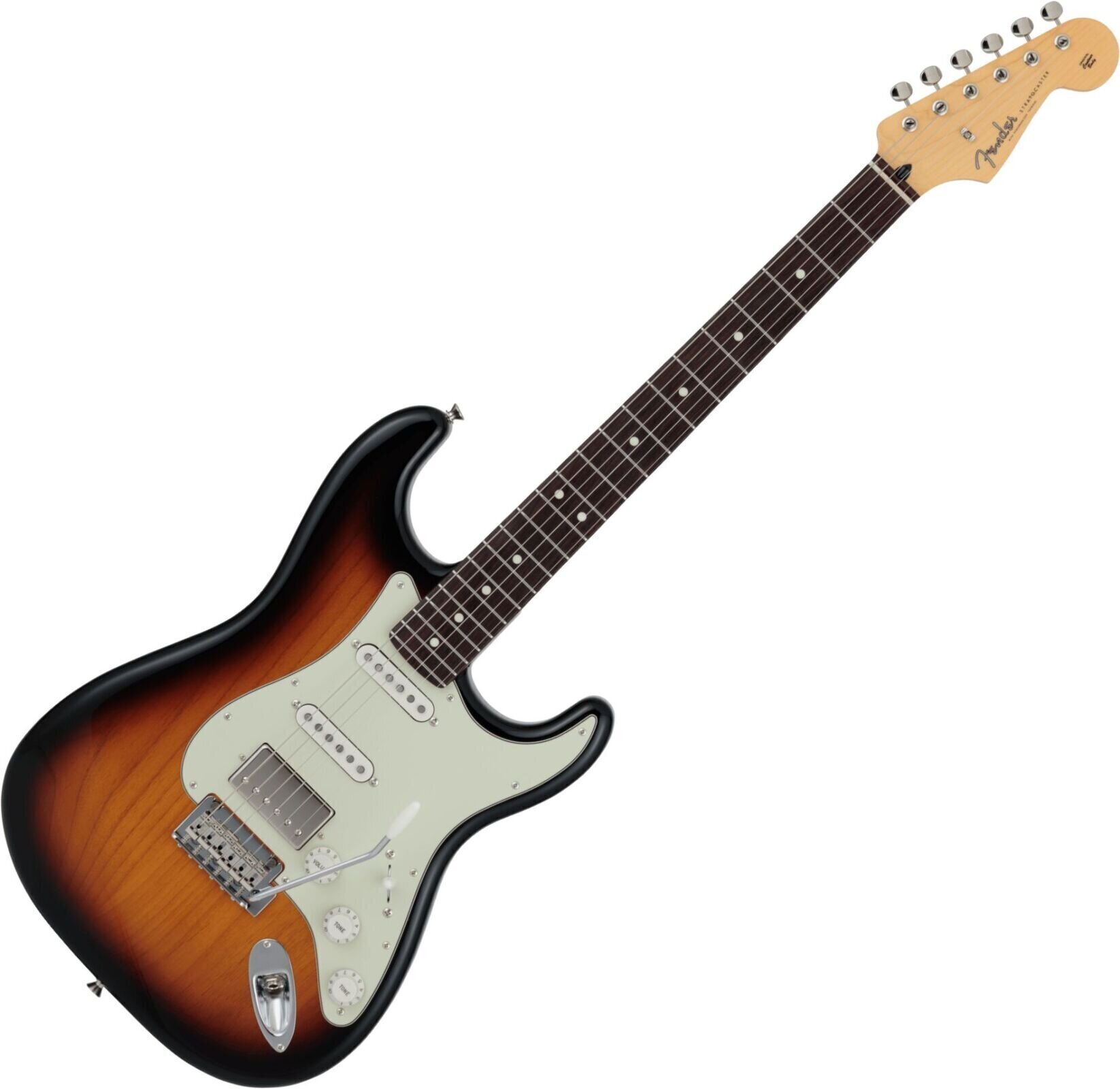 Fender MIJ Hybrid II Stratocaster HSS RW 3-Color Sunburst Burst
