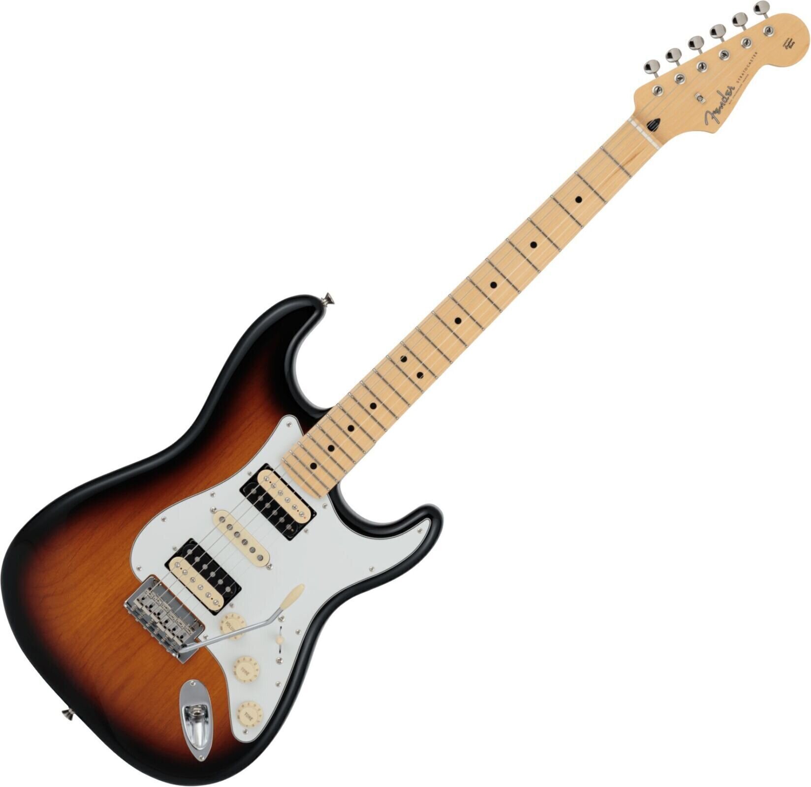 Elektrische gitaar Fender MIJ Hybrid II Stratocaster HSH MN 3-Color Sunburst
