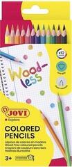 Colour Pencil Jovi Non-Wooden Triangular Pencils Set of Coloured Pencils 12 pcs