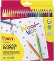 Jovi Non-Wooden Triangular Pencils Set of Coloured Pencils 24 pcs