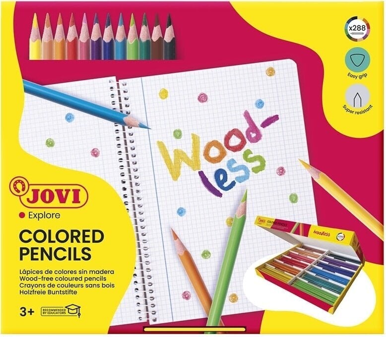 Crayon de couleur Jovi Ensemble de crayons de couleur 288 pcs