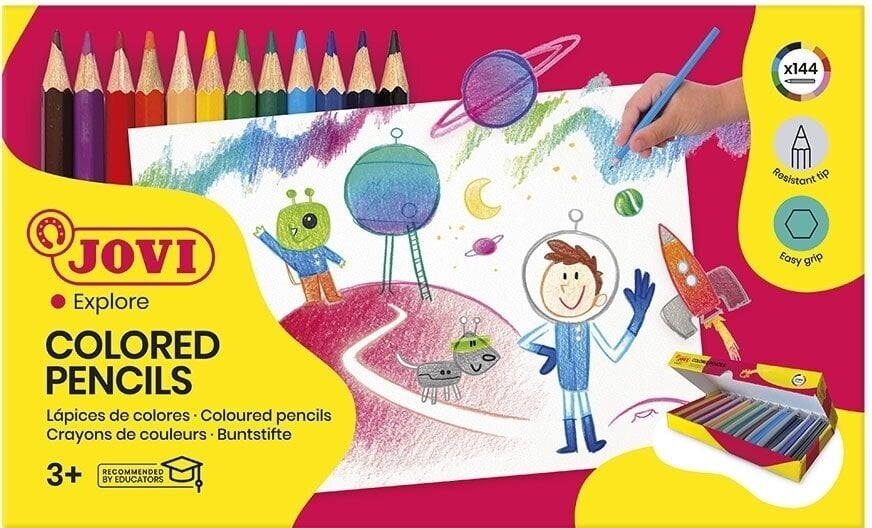 Lápis de cor Jovi Set of Coloured Pencils 144 pcs