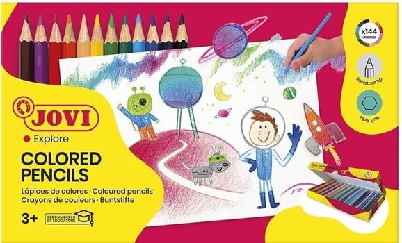 Crayon de couleur Jovi Ensemble de crayons de couleur 144 pcs - 1