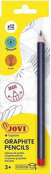 Ołówek grafitowy Jovi Zestaw ołówków grafitowych B 12 szt