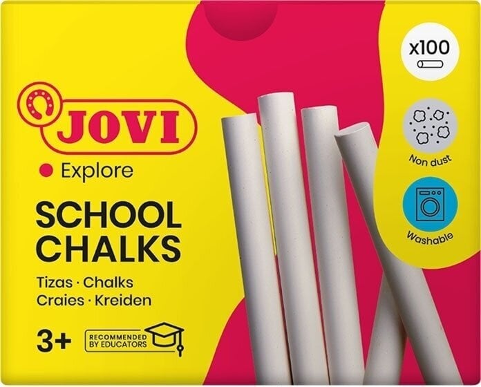 Krijt Jovi School Chalks Krijt White 100 pcs