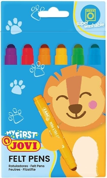 Felt-Tip Pen Jovi Baby Jumbo Markers Markers 6 pcs