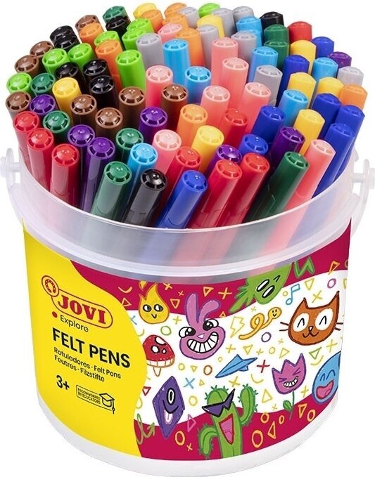 Felt-Tip Pen Jovi Markers Thin 96 pcs