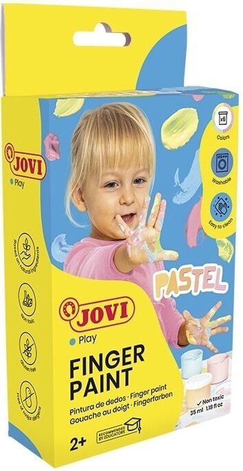 Fingerfarbe Jovi Finger Paints Fingerfarben-Set Pastell 6 x 35 ml