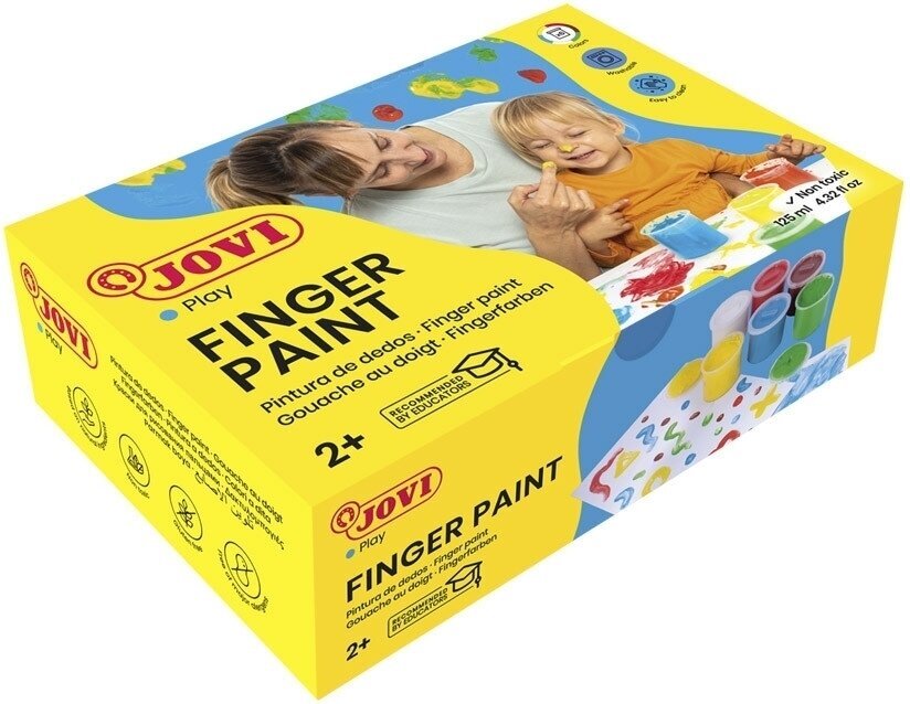 Fingerfarbe Jovi Fingerfarbe Fingerfarben-Set 6 x 125 ml Mix