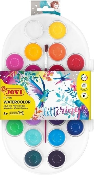 Водни бои Jovi Watercolours Lettering Комплект акварелни бои 22 Colours