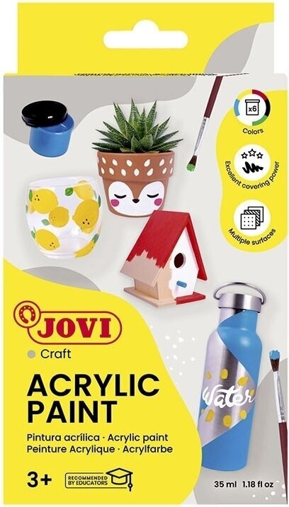 Acrylic Paint Jovi Set of Acrylic Paints 6 x 35 ml Mix