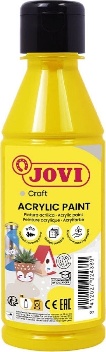 Aκρυλικό Χρώμα Jovi 68002 Ακρυλική μπογιά Yellow 250 εκατ. 1 τεμ.