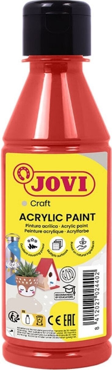 Culoare acrilică Jovi 68007 Vopsea acrilică Red 250 ml 1 buc