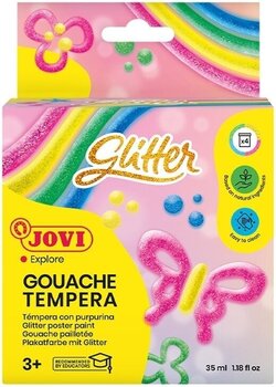 Farba tempera Jovi Premium Zestaw farb temperowych Glitter 4 x 35 ml - 1