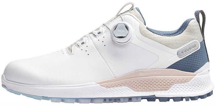 Pánske golfové topánky Mizuno Genem WG Boa White/Navy 42,5 Pánske golfové topánky