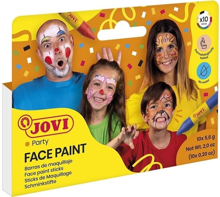 Face Paint Jovi Face Paint Mix 10 x 5,6 g 10 Colours
