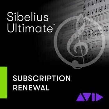 Mise à jour et mise à niveau AVID Sibelius Ultimate 1Y Subscription (Renewal) (Produit numérique) - 1