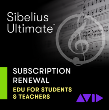 Uppdateringar och uppgraderingar AVID Sibelius Ultimate 1Y Subscription - EDU (Renewal) (Digital produkt) - 1