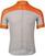 Odzież kolarska / koszulka POC Essential Road Logo Jersey Zink Orange/Granite Grey M