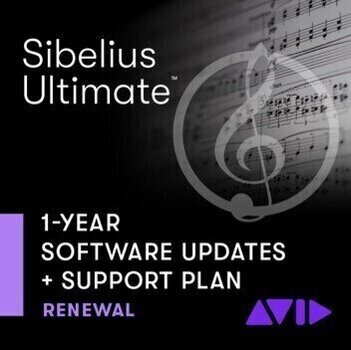 Uppdateringar och uppgraderingar AVID Sibelius Ultimate 1Y Updates+Support (Renewal) (Digital produkt) - 1