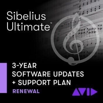 Päivitykset AVID Sibelius Ultimate 3Y Updates+Support (Renewal) (Digitaalinen tuote)