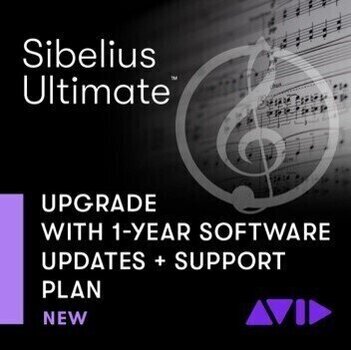 Aktualizacje i uaktualnienia AVID Sibelius Ultimate 1Y Software Updates+Support (Produkt cyfrowy) - 1