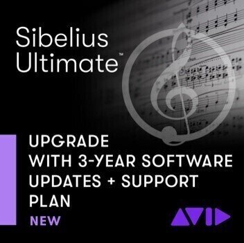 Mise à jour et mise à niveau AVID Sibelius Ultimate 3Y Software Updates+Support (Produit numérique)