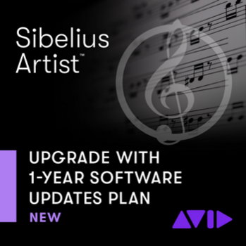 Atualizações e melhorias AVID Sibelius Artist 1Y Software Updates+Support (Produto digital) - 1