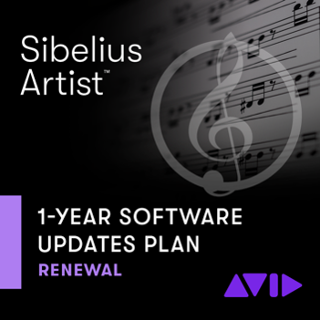 Mise à jour et mise à niveau AVID Sibelius 1Y Updates+Support (Renewal) (Produit numérique)