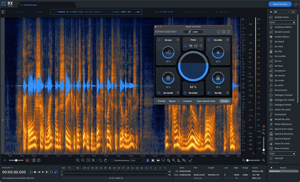 Update / Upgrade / Expansion iZotope RX 10 Advanced: Upgrade from RX 1-10 Standard (Producto digital)