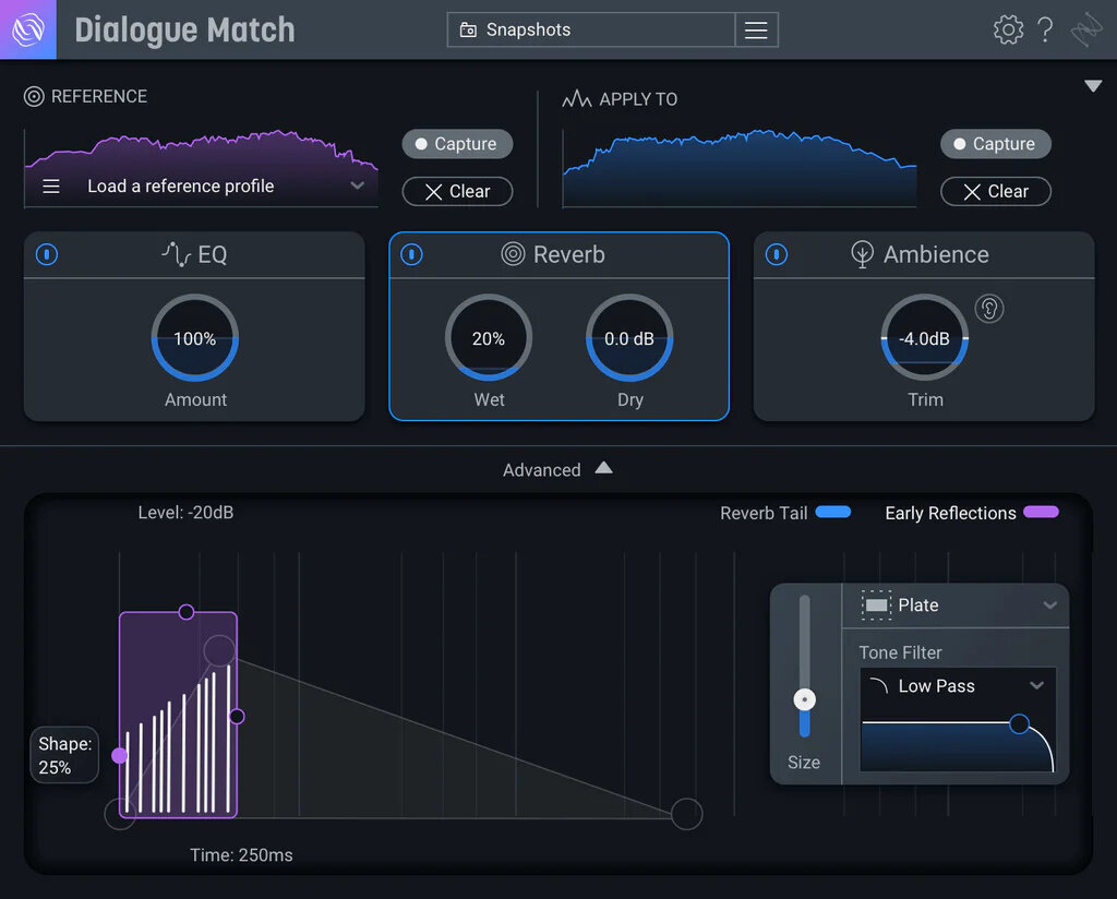 Virtuális effekt iZotope Dialogue Match: XG fr RXS (Digitális termék)