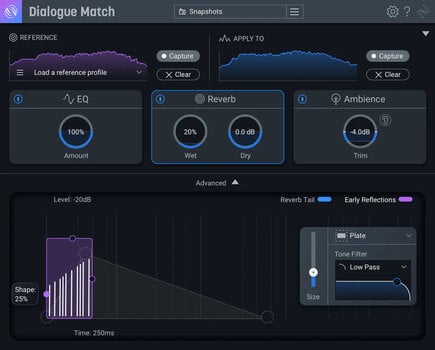 Virtuális effekt iZotope Dialogue Match: XG fr RXS (Digitális termék) - 1