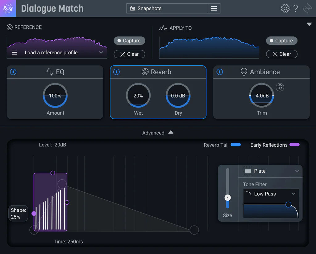 Studio software plug-in effect iZotope Dialogue Match EDU (Digitaal product)