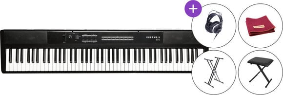 Digitralni koncertni pianino Kurzweil Ka S1 Black SET Digitralni koncertni pianino - 1