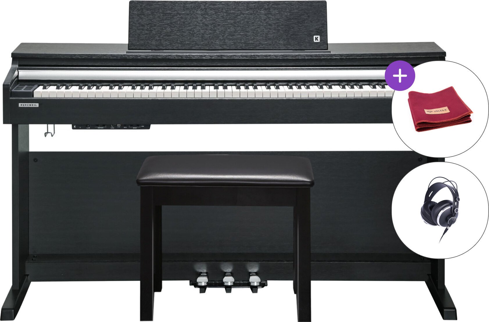 Digitální piano Kurzweil CUP M1 SET Black Digitální piano