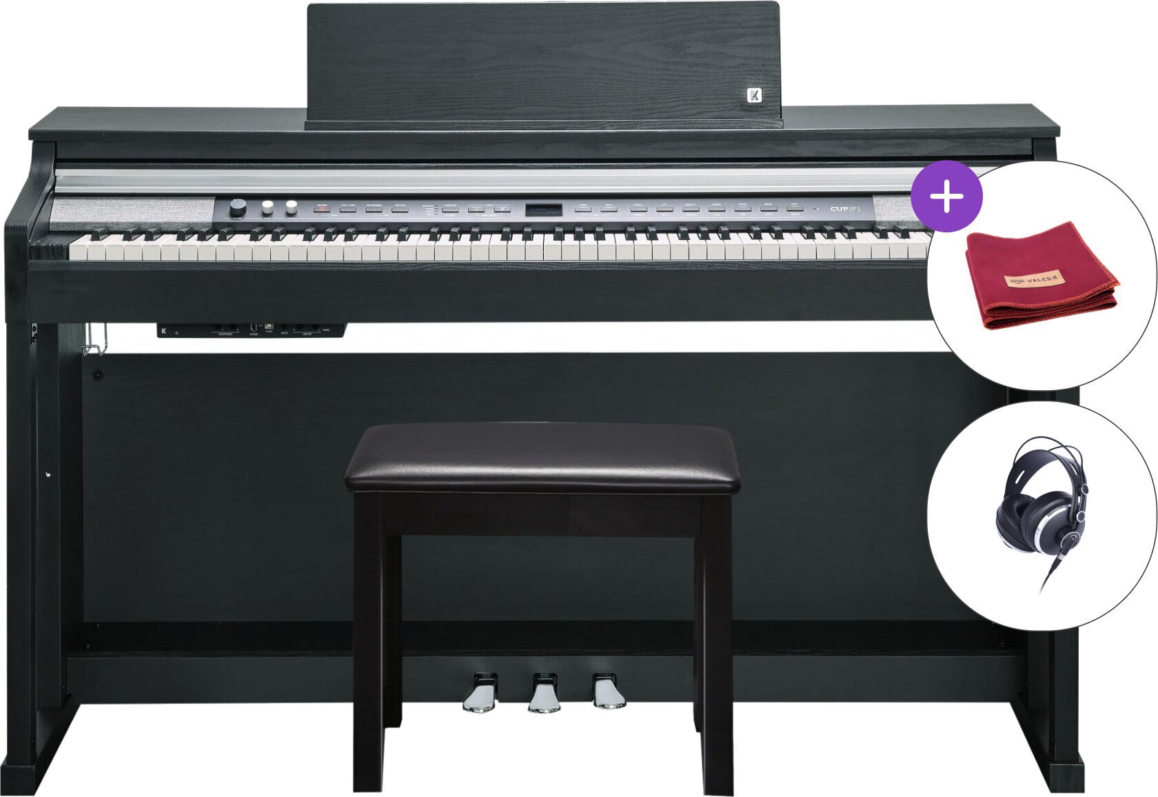 Digitálne piano Kurzweil CUP P1 SET Black Digitálne piano