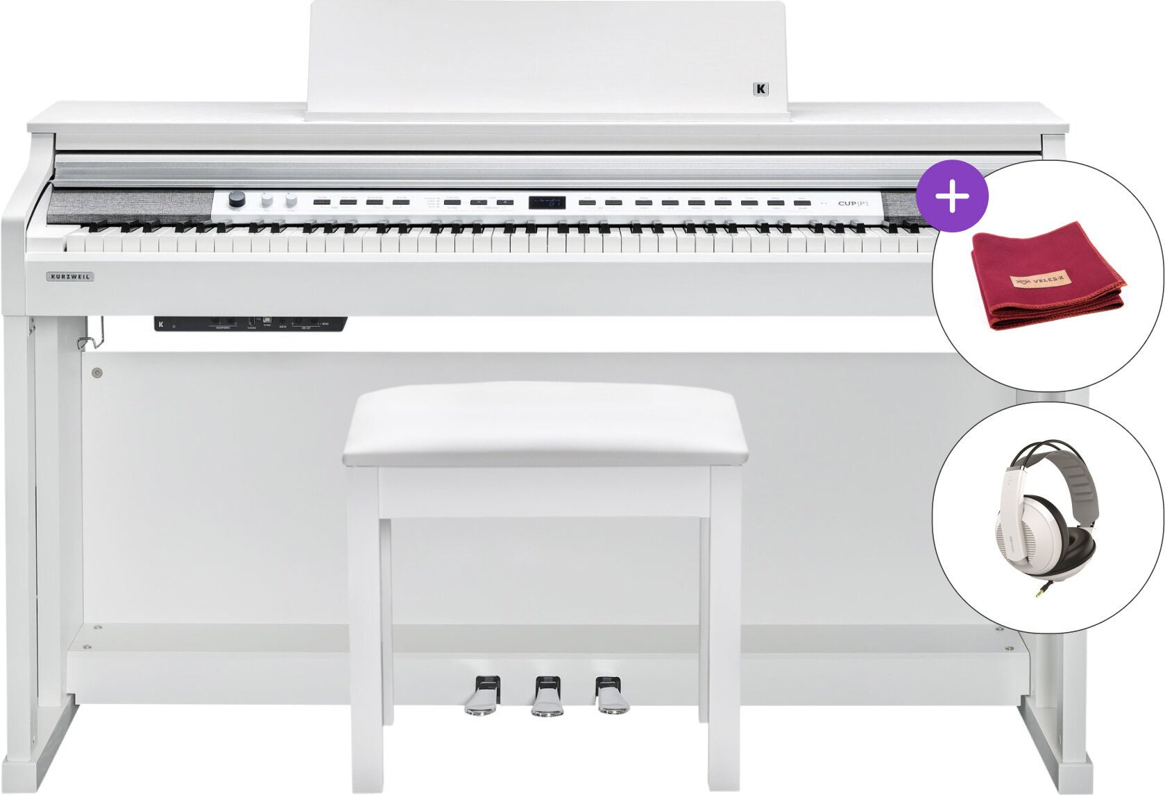 Digitální piano Kurzweil CUP P1 SET White Digitální piano