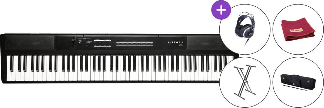 Digitaalinen stagepiano Kurzweil Ka S1 Black Cover SET Digitaalinen stagepiano