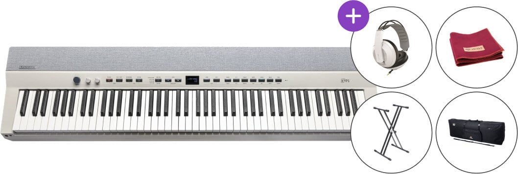Piano digital de palco Kurzweil Ka P1 White Cover SET Piano digital de palco