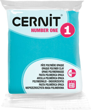Polymer-Ton Cernit Polymer Clay N°1 Polymer-Ton Turquoise Green 56 g - 1