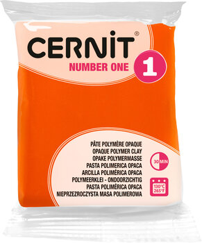 Pâte polymère Cernit Polymer Clay N°1 Pâte polymère Orange 56 g - 1